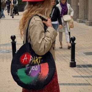 Hand-Painted Denim Bag